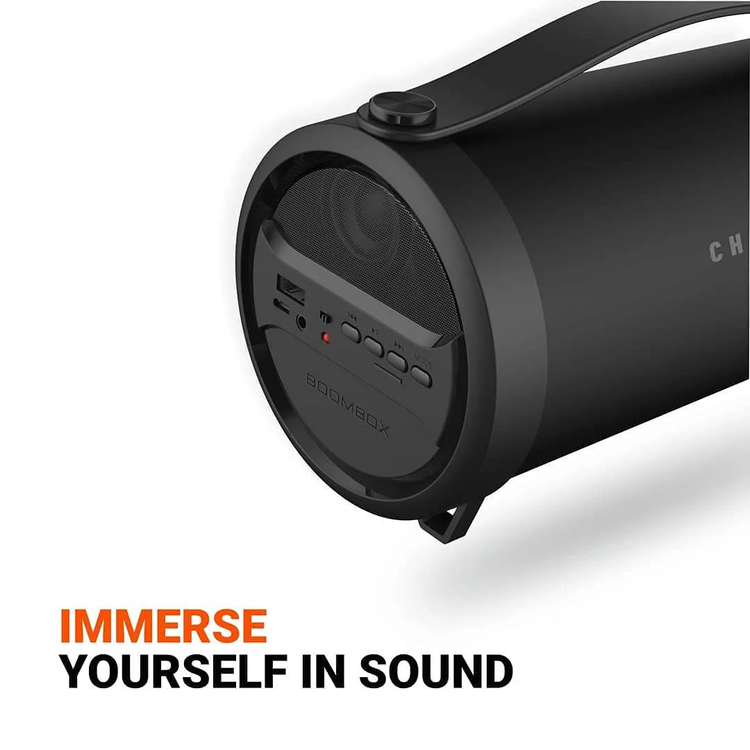 Porodo Bluetooth Speaker Soundtec PD-STCHSP-BK - 10W, Black