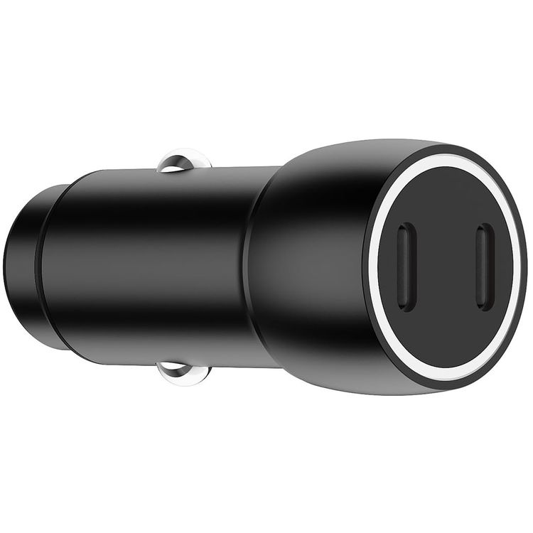 Porodo Car Charger PBCCR50BK - 60W Dual USB-C, Black