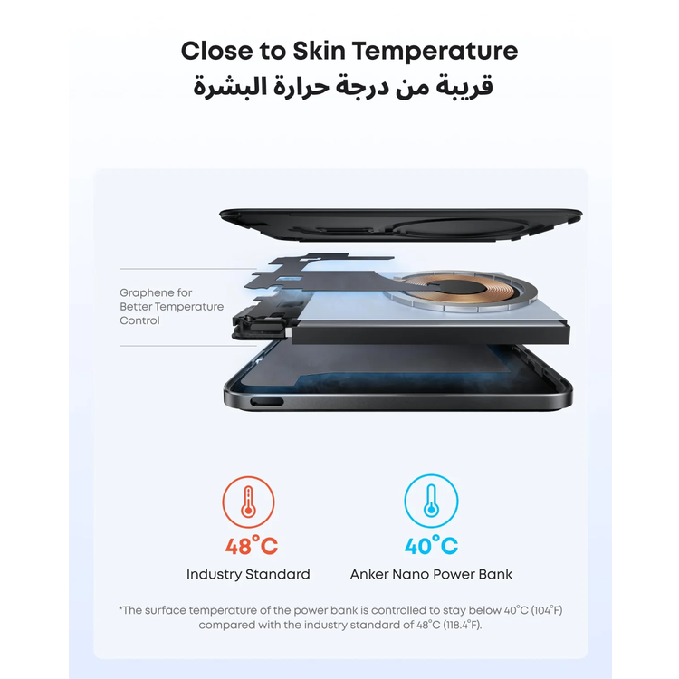 Anker باور بانك A1665 - 5000mAh 20W مغناطيسي، أسود