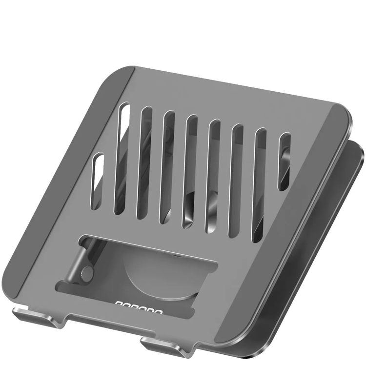 Porodo Laptop Stand PDLSM360DKGY - Foldable 360° Dual-Use, Gray