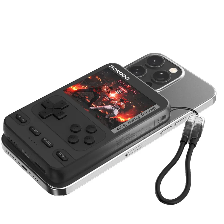 Porodo Power Bank Arcadevolt PBPBXH003BK - 5000mAh MagSafe, Black