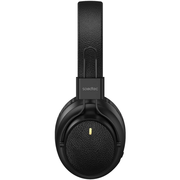Porodo Wireless Stereo Headphones PDSTCYZ18BK - Leather Finish, Black
