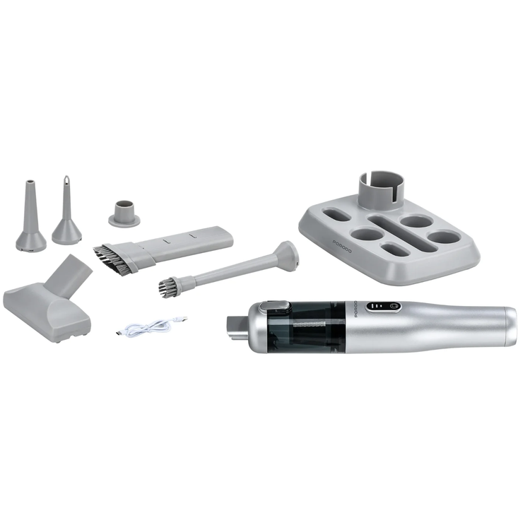 Porodo Blower & Vacuum Cleaner PD097GY - 9-in-1, Gray