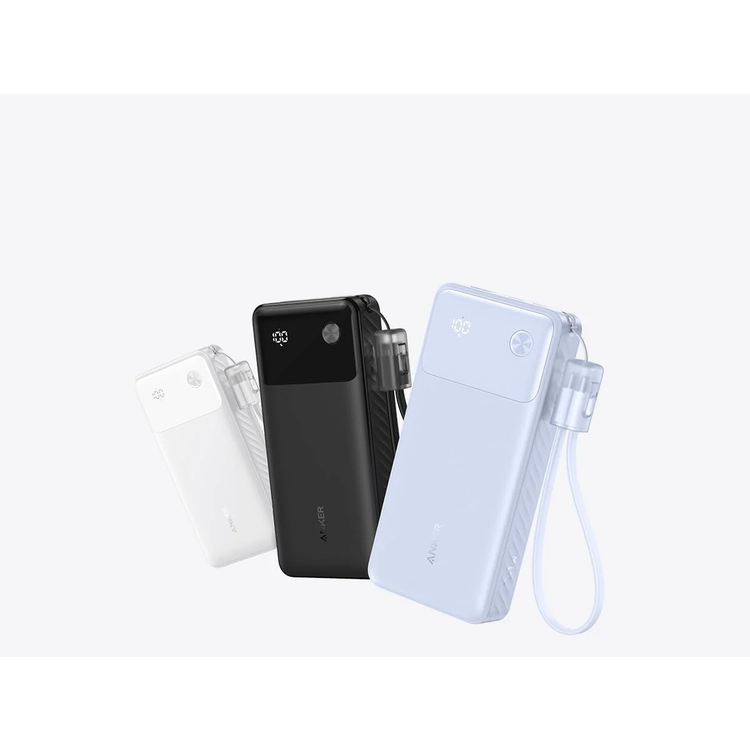 Anker باور بانك 20000mAh، 30W، A1384H11 - أسود