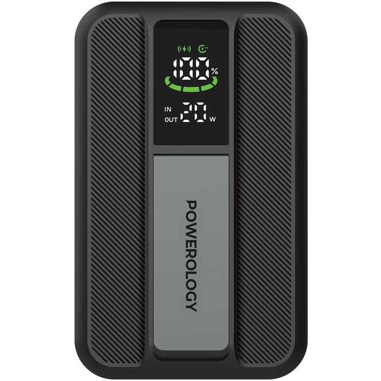 Powerology باور بانك VISION PPBCHA98BK - 10000mAh ماجسيف، أسود