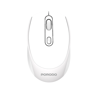 Porodo Wireless Mouse PDETK04WH - Bluetooth 5.4, White