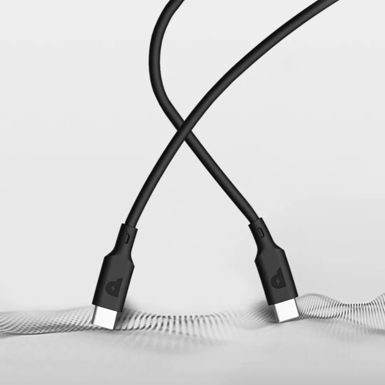 Powerology USB-C to USB-C Cable PCCPD2BK - 100W Fast Charge, Black