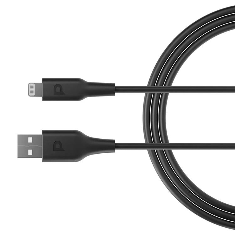 Powerology Lightning Cable P3BLBK - 3M, Black
