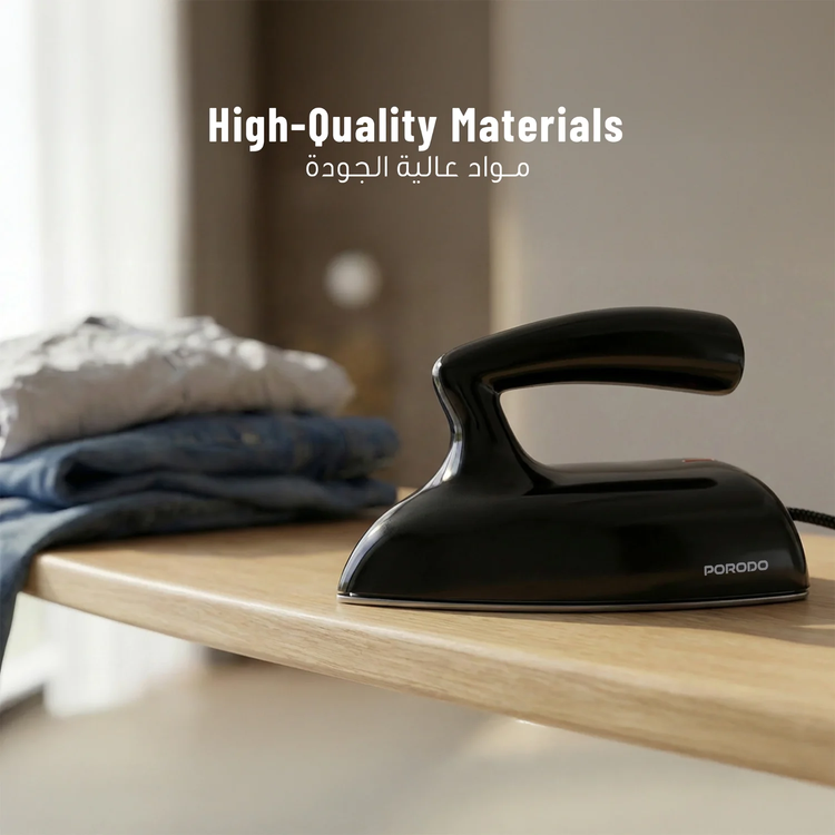 Porodo Ironix Mini Portable Iron Steamer PDLFST227SBK - Black