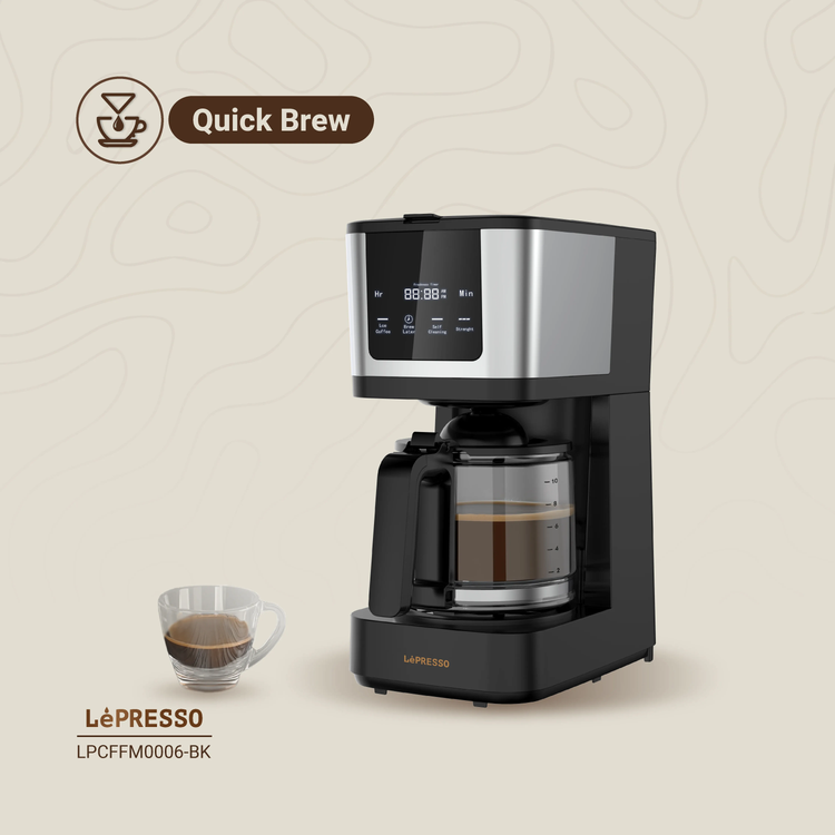LePresso Coffee Machine LPCFFM0006BK - Touch Display, Black