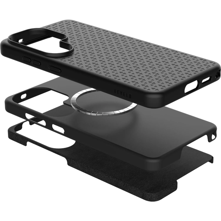 Levelo Silicone Case S26 Ultra - MagSafe, Black