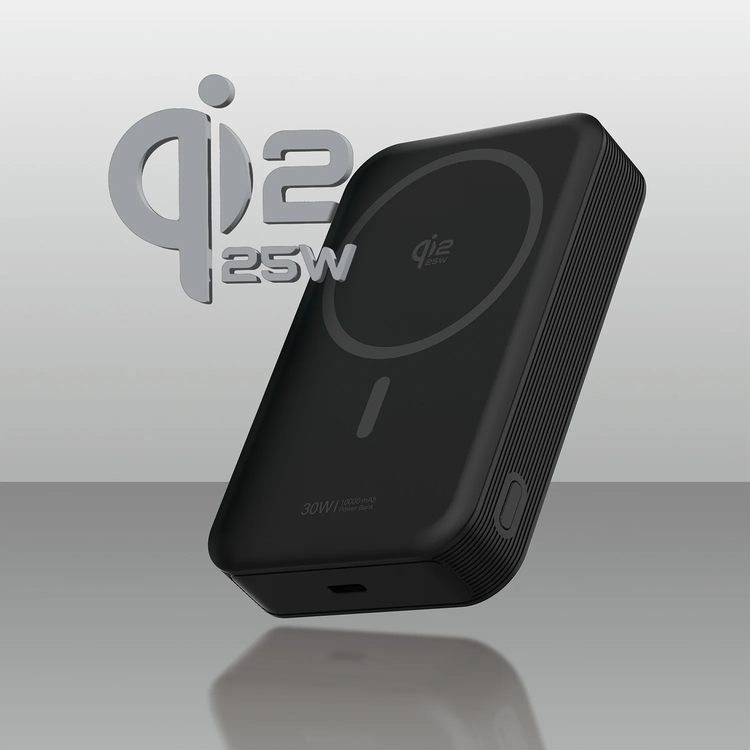 Powerology باور بانك VISION PPBCHA98BK - 10000mAh ماجسيف، أسود