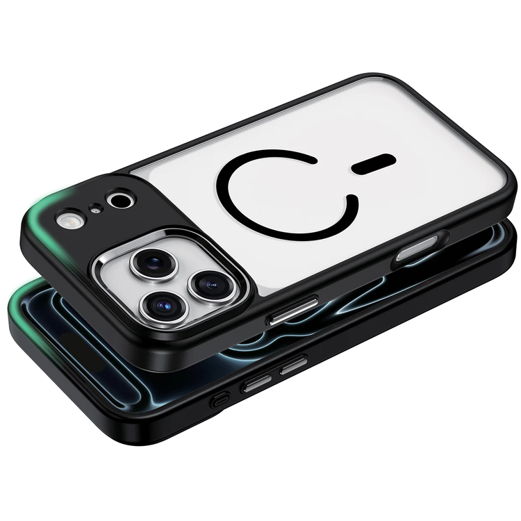Green Lion Titan MagSafe iPhone 18/17 Pro Case - Metal Buttons, Black