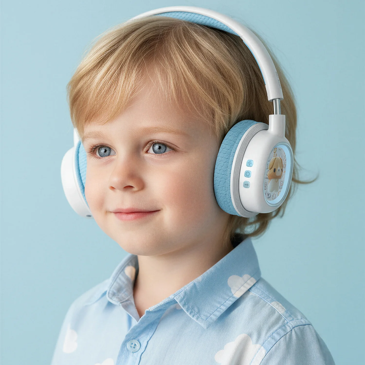 Green Lion Wireless Headphones GK-600 - Kids, 20H Playtime, Blue