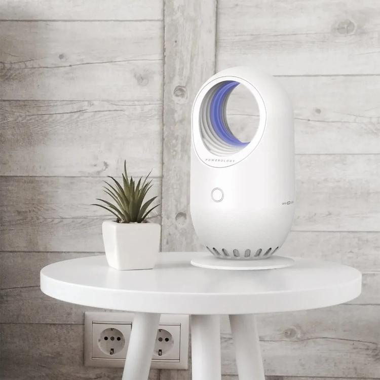 Powerology Portable Anti-Mosquito Lamp, UV Light Insect Trap - White