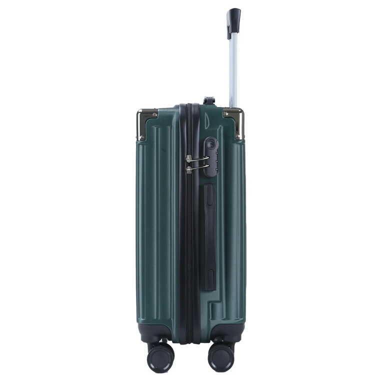 Levelo RoamTrio 3-Piece ABS Luggage & Suitcase Set - Forest Green