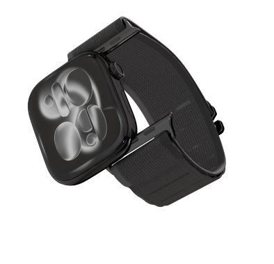 Levelo Watch Strap Malo LVLMLOWS49BK - Nylon, Black, Adju...