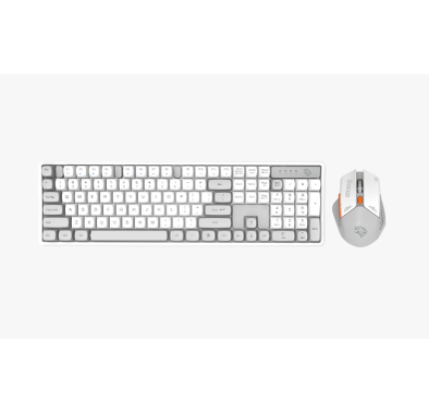 Porodo Wireless Gaming Keyboard & Mouse PDX225-WHA - White