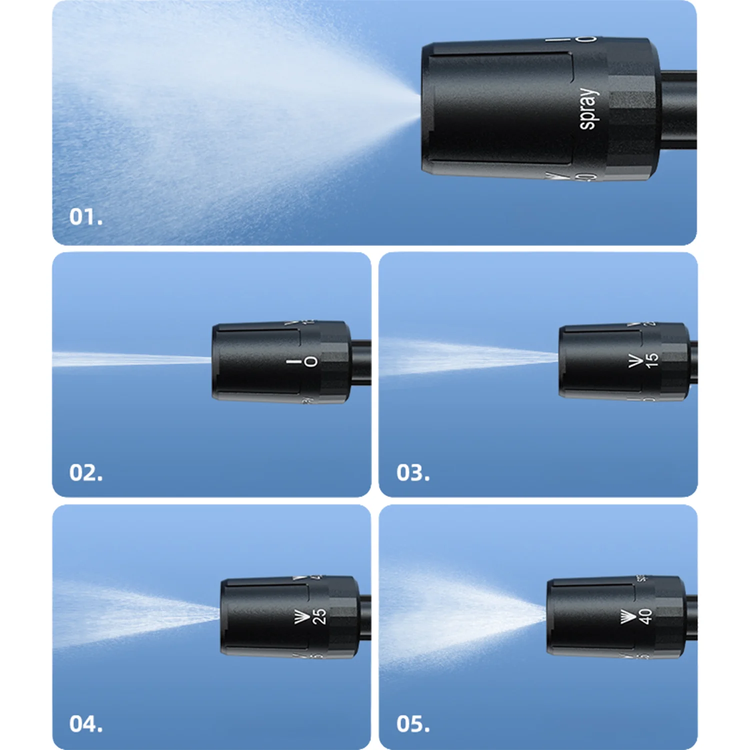 Green Lion Trio Wash Gun GNTRIOWSHGNBK - 13000mAh Battery, Black