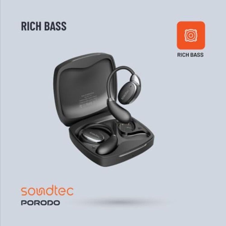 Porodo Portable Gala Speaker PD-STWLEP029-BK - 24W Bluetooth, Dual Mic, RGB Light