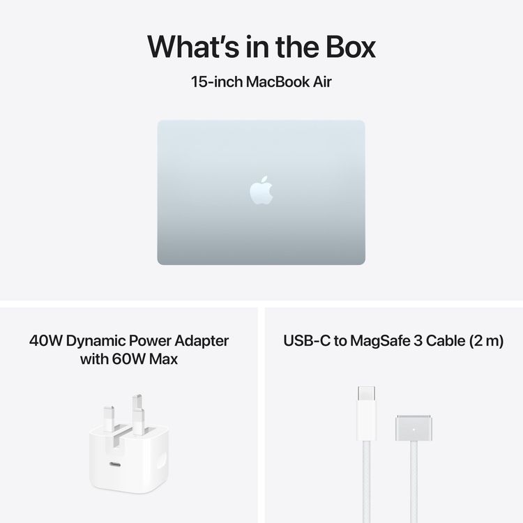 Apple MacBook Air 2026 M5 - 15.3-inch, 16GB RAM, 1TB SSD, Sky Blue