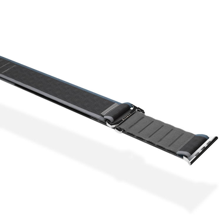 Levelo Watch Strap Malo LVLMLOWS49GY - Nylon, Gray