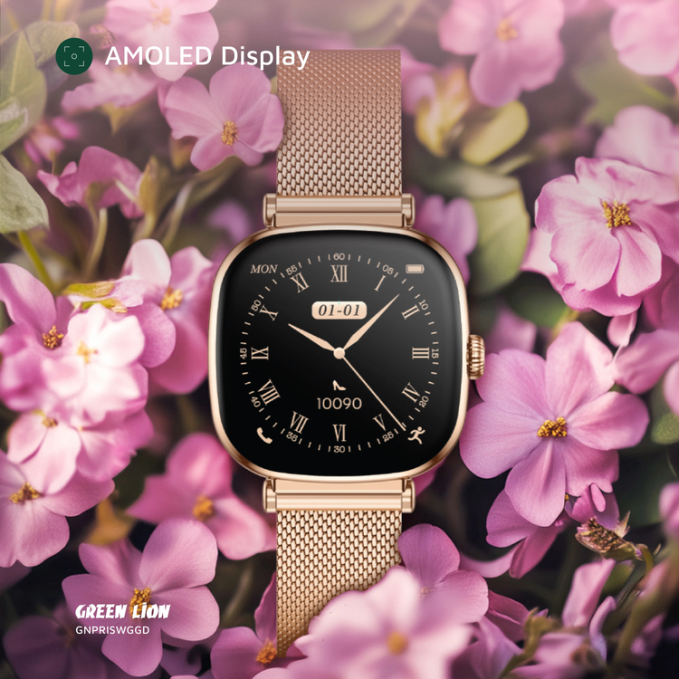 Green Lion Smart Watch GNPRISWGGD - Glossy Gold