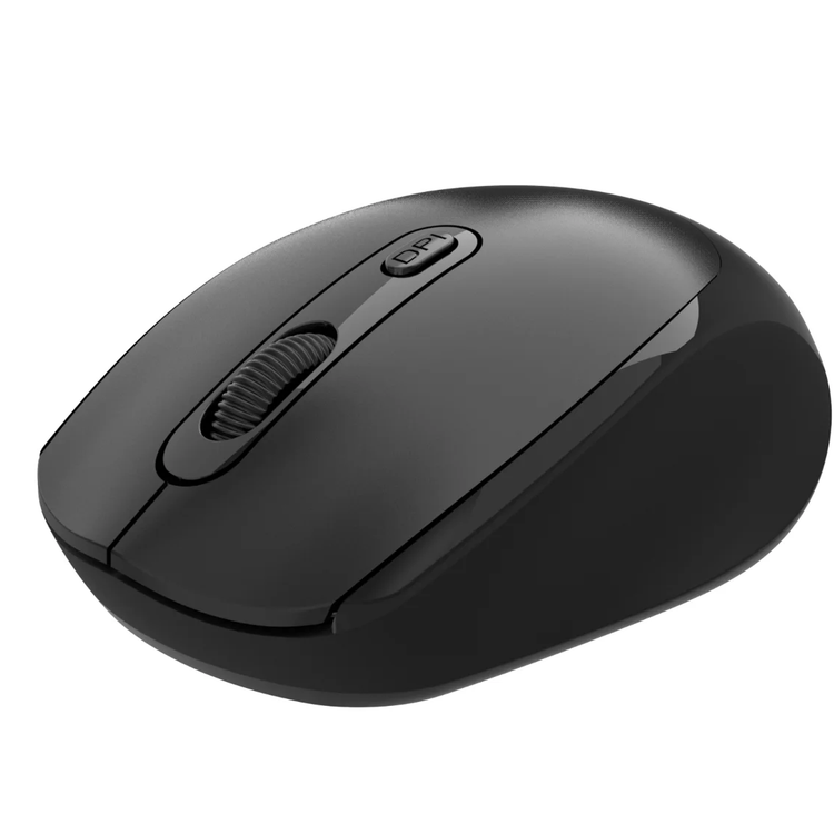 Porodo Wireless Mouse PDETK04BK - Bluetooth 5.4, Black