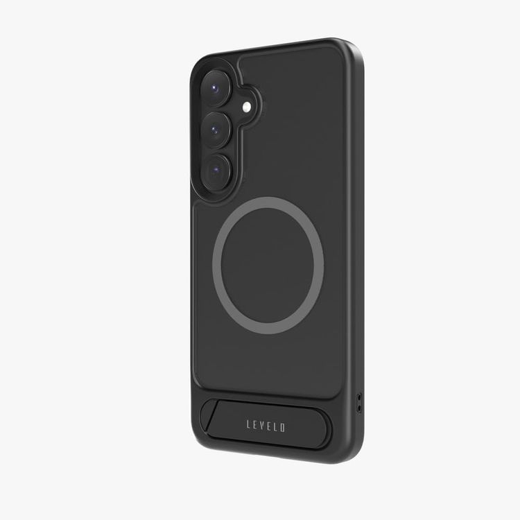 LEVELO Grip Case Matteo LVL-MATTEO-25P - Kickstand, Black