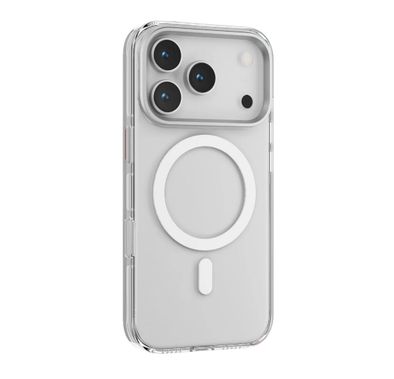 LEVELO iPhone 17 Pro Case - Aluminum Frame, Transparent