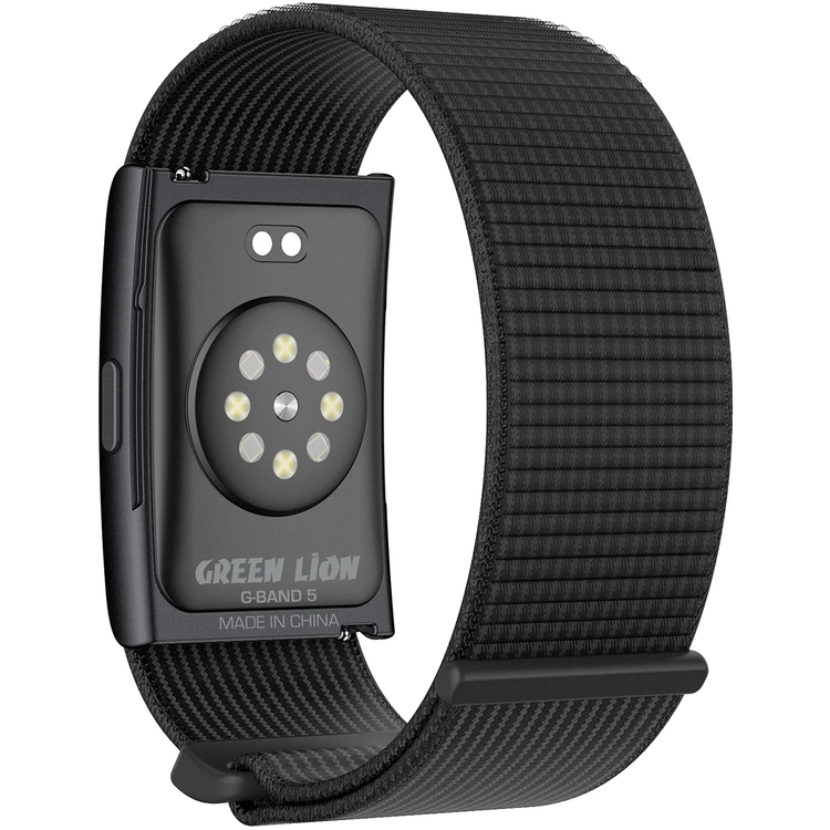 Green Lion Fit Flex Smart Fitness Band, G-BAND 5, High-Precision Sensors - Black