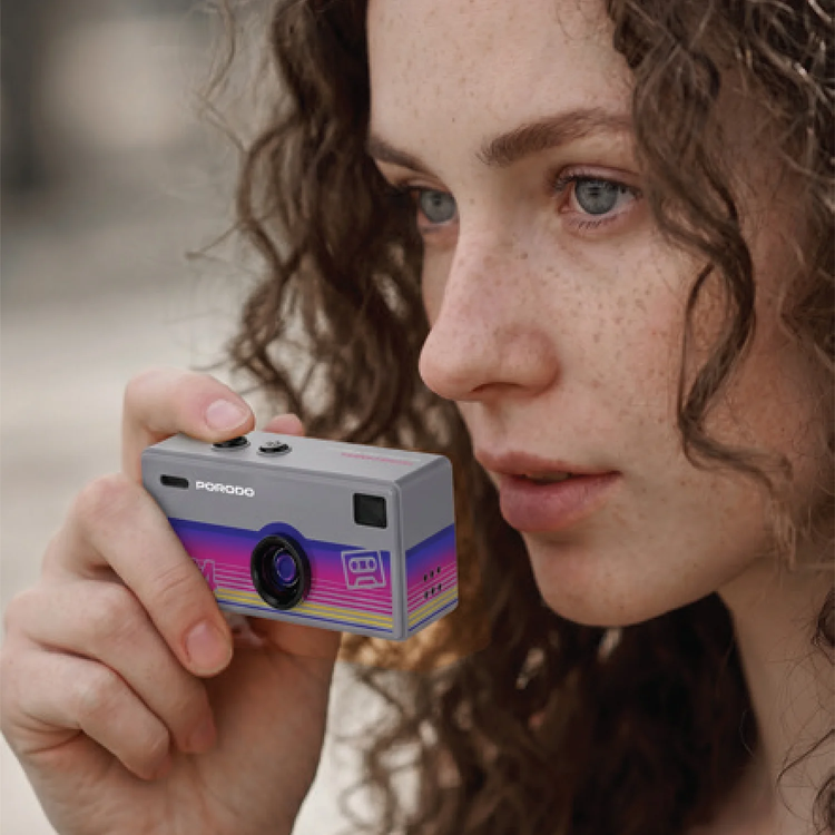 Porodo Digital Camera MEMO II - Thumb-Sized, Grey
