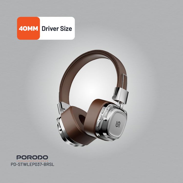 Porodo MP3 Player Soundtec PD-STWLEP036-BK - Bluetooth 5.3, Black
