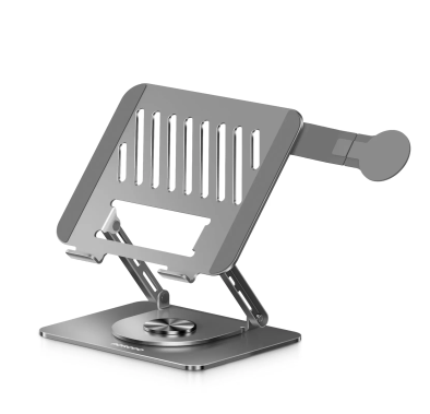 Porodo Laptop Stand PDLSM360DKGY - Foldable 360° Dual-Use...