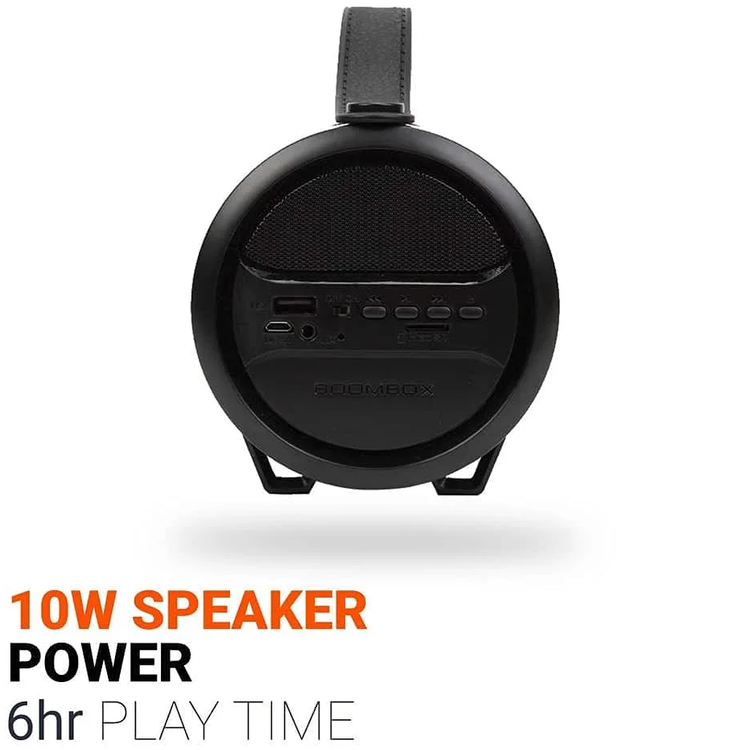 Porodo Bluetooth Speaker Soundtec PD-STCHSP-BK - 10W, Black