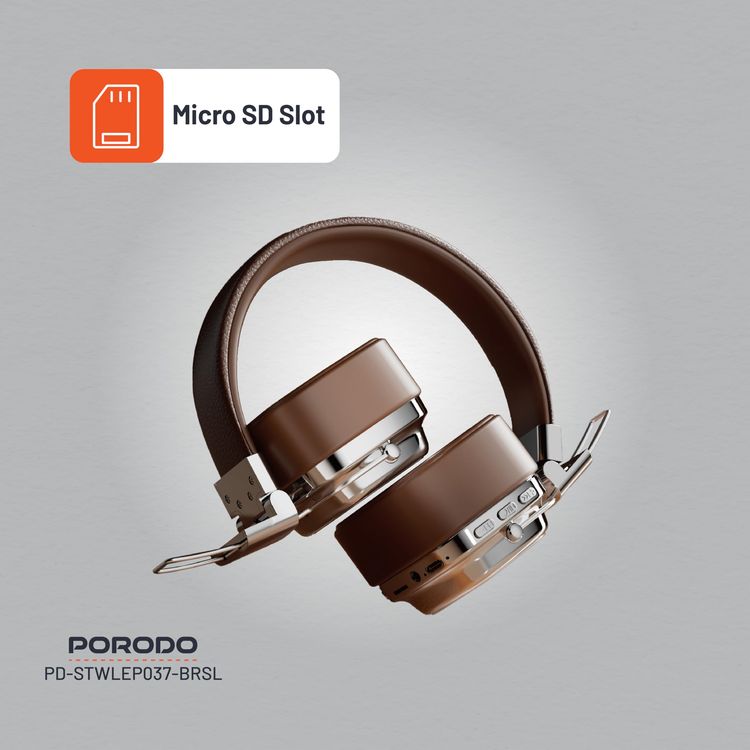 Porodo MP3 Player Soundtec PD-STWLEP036-BK - Bluetooth 5.3, Black