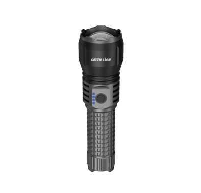 Green Lion Hunter LED Torch GNHLEDFL11GY - 2000 Lumens, Grey