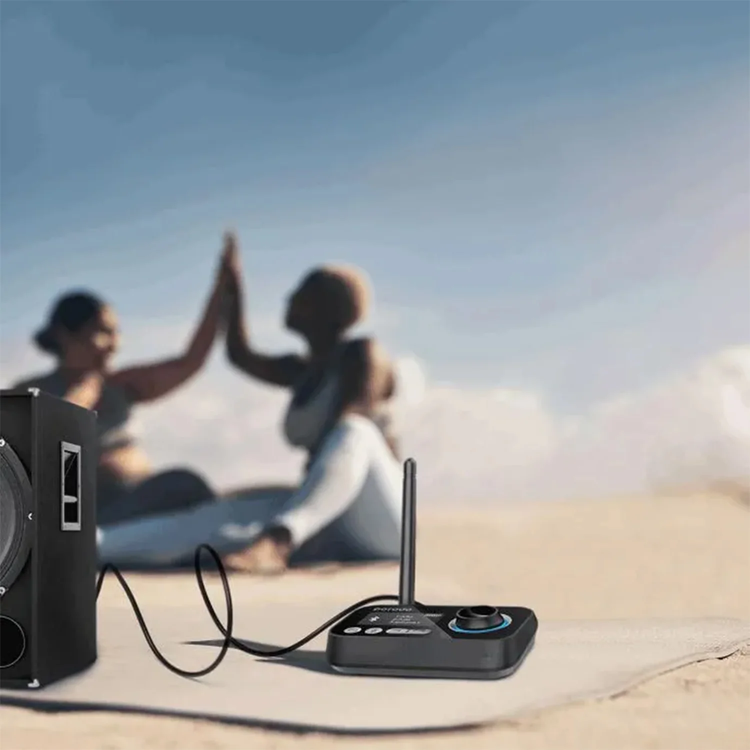 Porodo Bluetooth Audio Transmitter & Receiver PD-3IN1RTA-BK - Dual Mode, Optical & AUX