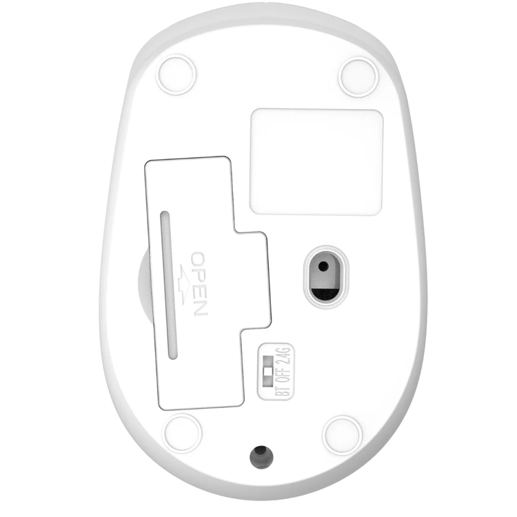 Porodo Wireless Mouse PDETK04WH - Bluetooth 5.4, White
