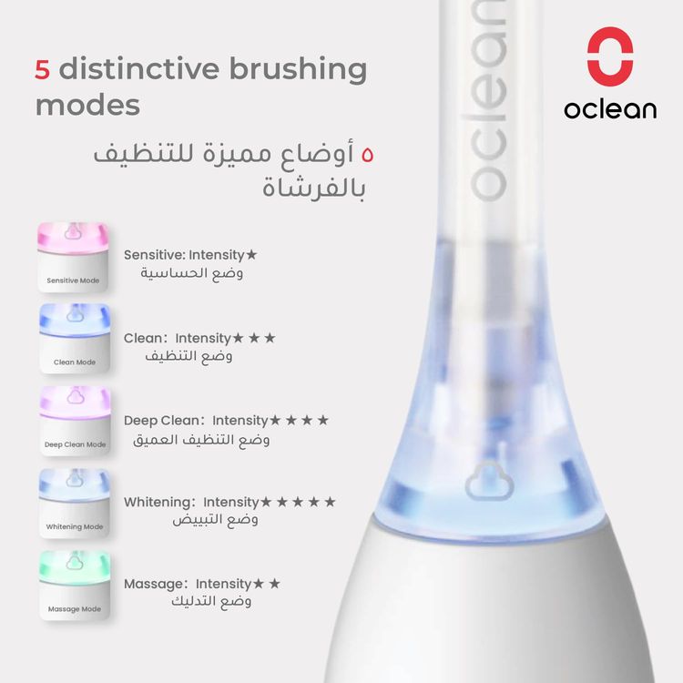 فرشاة الأسنان الصوتية Oclean Ease Pro - أرجواني