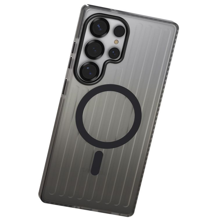 LEVELO Hybrid Case S26 Ultra - Shock-Resistant, Smokey Black
