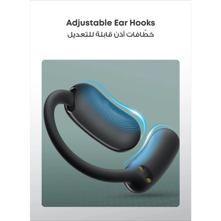 Soundcore AeroFit 2 AI Edition Open-Ear Headphones, Real-Time Translation - Black
