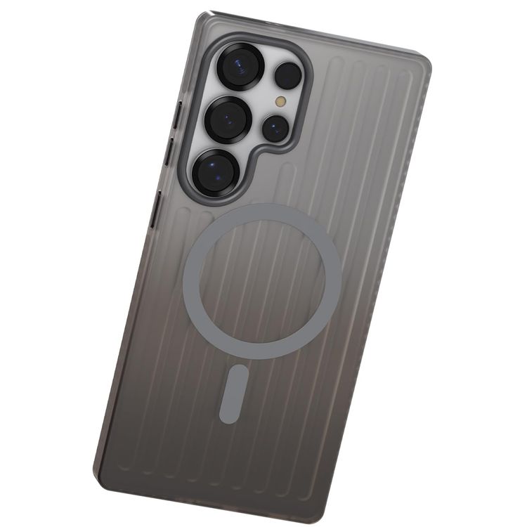 LEVELO Hybrid Case S26 Ultra - Shock Resistant, Silver Stone