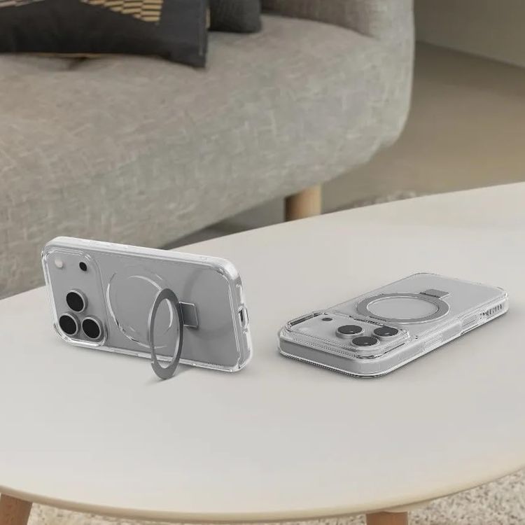 LEVELO iPhone 17 Pro Max Case Verona - MagSafe Compatible, Transparent