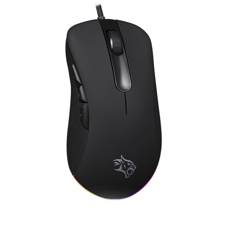 Porodo Gaming Mouse BlackHawk PDX318 - 16000 DPI, Wired, Black