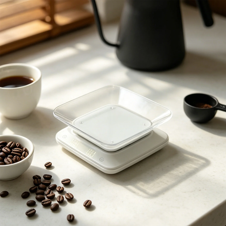 ميزان قهوة LePresso Orino، بدقة 0.1g، LPCFFPCS0052WH - أبيض