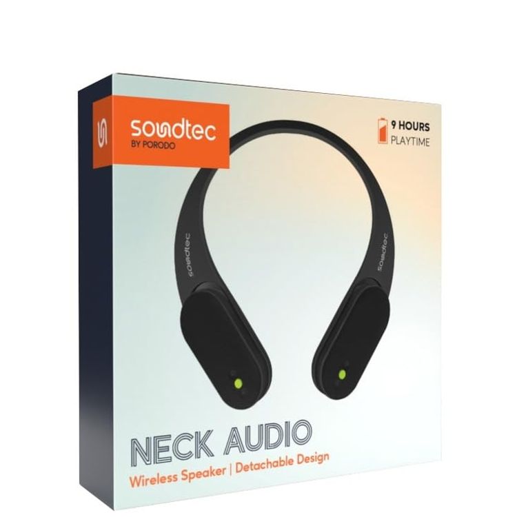 Porodo Wireless Headphones Soundtec ANC Max - Bluetooth 5.3, Blue