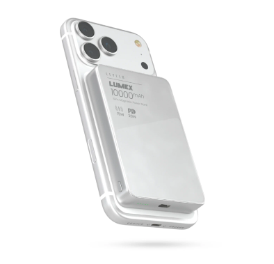LEVELO Power Bank LVLLMX10KPBWH - 10000mAh, 20W PD Fast C...
