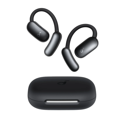 Soundcore AeroFit 2 AI Edition Open-Ear Headphones, Real-Time Translation - Black