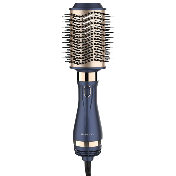 Porodo Hot Air Brush Styling Set PDLFST56BUGD - 5-in-1, Blue & Gold